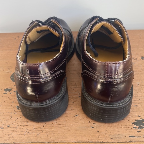 Vintage Penmans Round Toe Oxford Mens Shoes Black Cherry Size 7 men Size 8 women - Picture 7 of 13